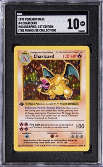 1999 Pokemon 1st Edition Holographic #4 Charizard (The Funhouse Collection) - SGC GEM MINT 10